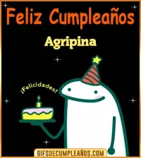 GIF Flork meme Cumpleaños Agripina